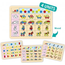 Lot de 4 tableaux double entrée Niveau 2