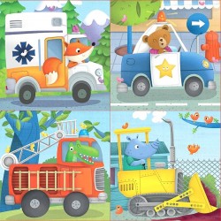 Patrouille de sauvetage - 4 puzzles progressifs