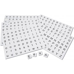 Lettres magnétiques minuscules et majuscules